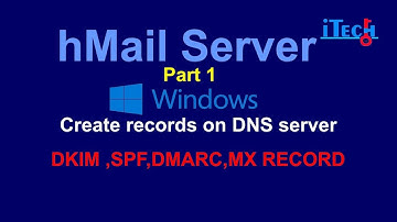 hMailServer - Part 1 - Create records on DNS server | DKIM | SPF | DMARC