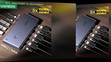 A must-have product! UGREEN 8K 60Hz HDMI KVM Switch USB C USB3.0 KVM Switcher 2 PCs Sharing 1 Moni