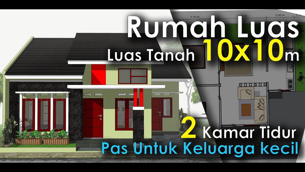Desain Rumah Luas Tanah 10x10 YouTube