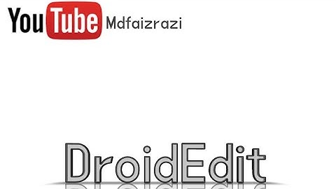 DroidEdit App For Editng Code