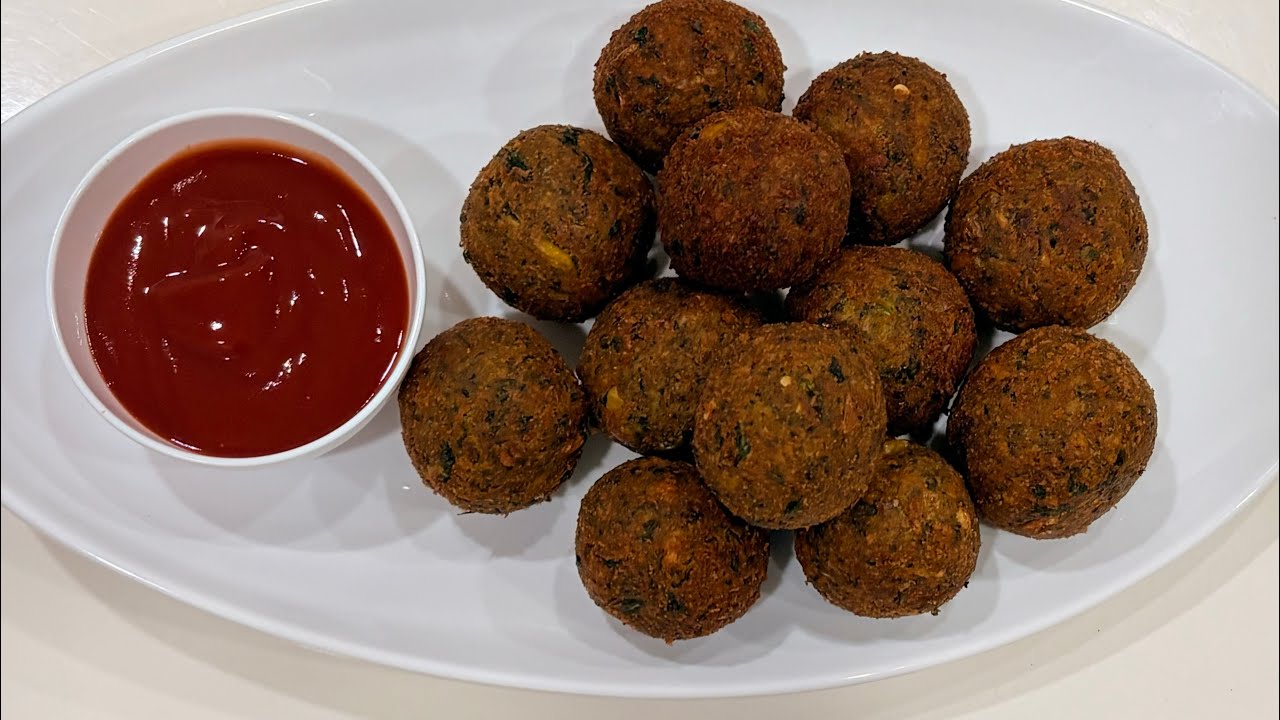 Вы еще никогда не пробовали такой хрустящей и сырной закуски 😍 | Сырные шарики из шпината и нута