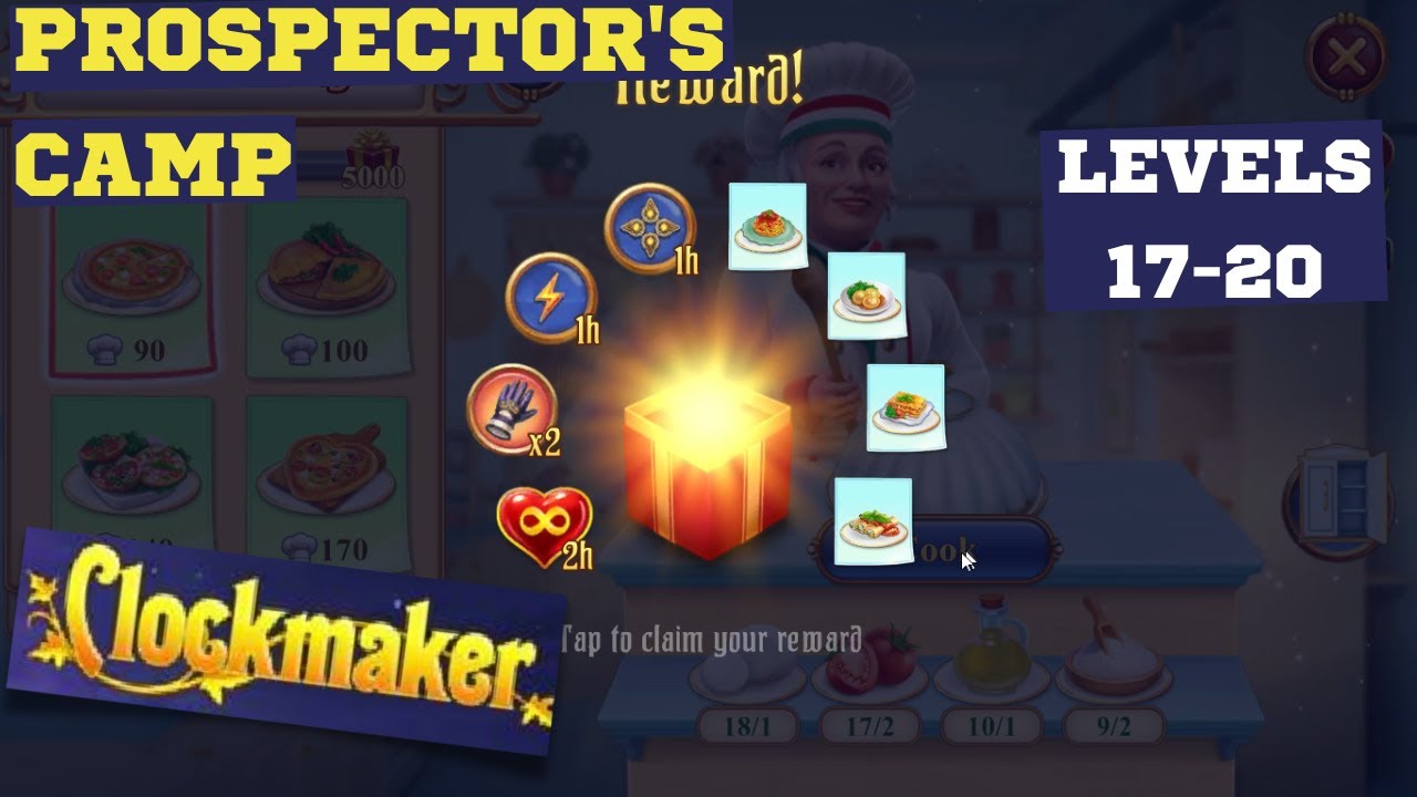 How to play Clockmaker Gold Rush Prospector's Camp levels 17-20 and ...