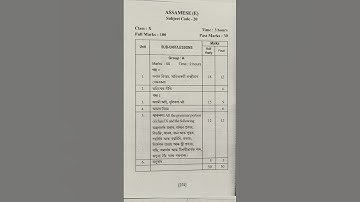 Thumbnail of HSLC Exam 2024 Assamese(E) Syllabus|SEBA Class 10 Assamese (E) Half Yearly Exam 2023 Syllabus#2023
