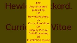 Full Form Apk Hp Cv Dp Sis