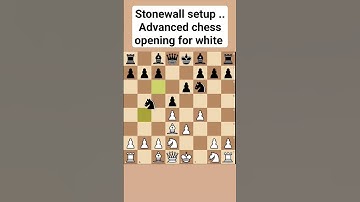 Stonewall setup..advanced chess opening for white.. #chess #chessgame #video #viral #viral #shorts