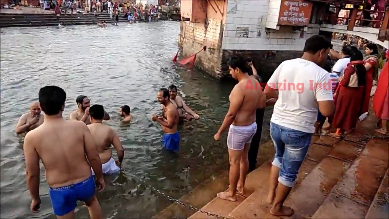 Haridwar Har Ki Pauri Snan Open Bath India Youtube