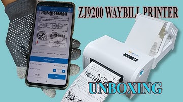 ZJ9200 Waybill Printer Unboxing