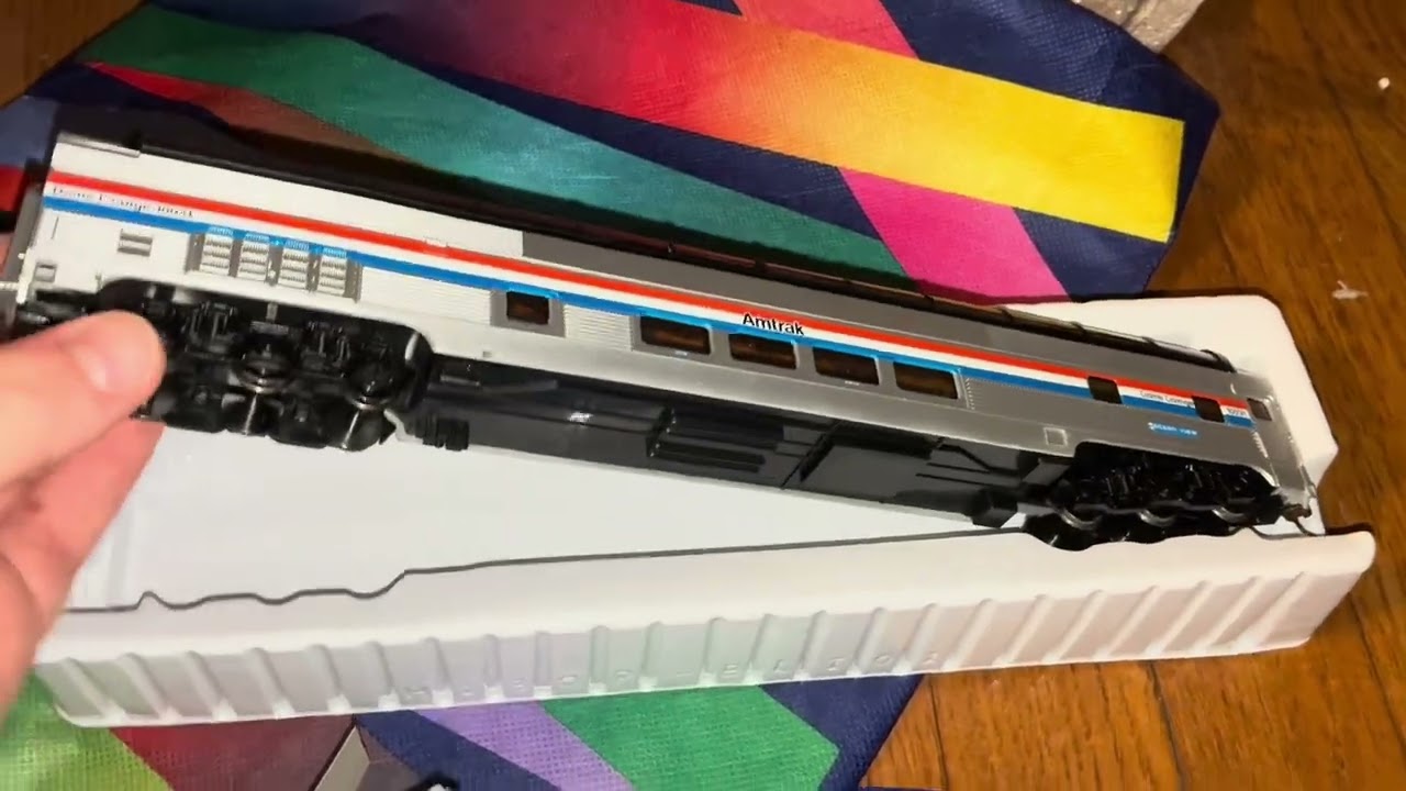 Unboxing an Amtrak Dome car!! with voice reveal!!
