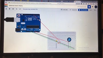 Arduino  controlling a LED using a trimmer potentiometer