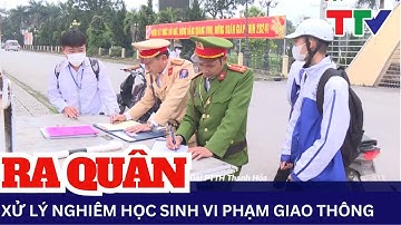 Công an huyện Quảng Xương xử lý  học sinh vi phạm Luật Giao thông | NSTH