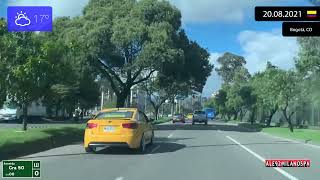 Driving Through Bogotá (Colombia) 20.08.2021 Timelapse X4