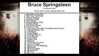 Bruce Springsteen Setlist - Times Union Center - Albany - New York - 8 February 2016