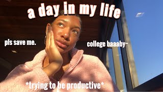 day in my life as a college student (productive... kinda)