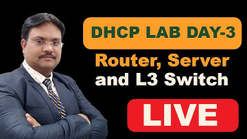 DHCP LAB DAY 3 | Configuration with Server, Router and L3 SWITCH | CCNA Full Course in Hindi