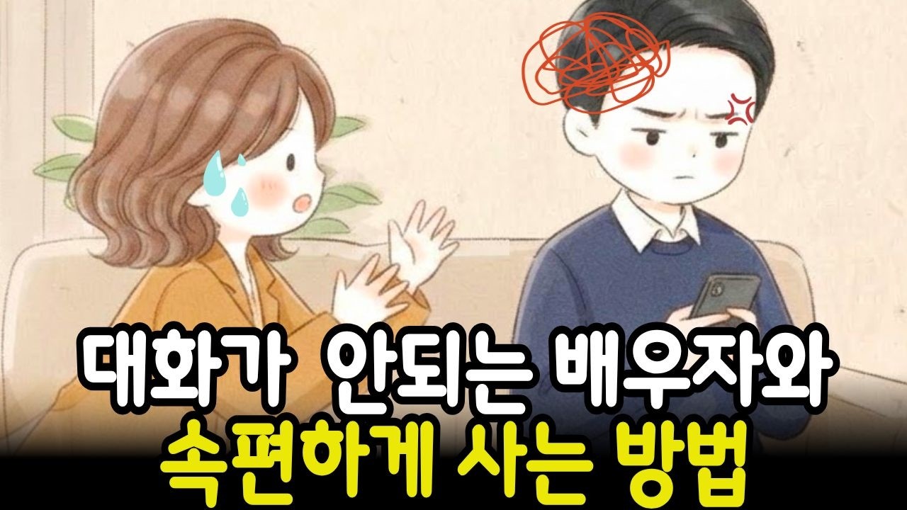 대화가 안되는 배우자와 속편하게 사는 심리기술ㅣ부부대화ㅣ대화단절ㅣ부부관계