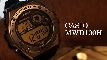 How to set time and date Casio MWD100H
