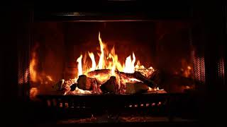 Cozy Warm Fireplace Real time Wood Burning with Fire Crackling, no music. Relaxing glow