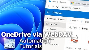 Automate Microsoft OneDrive via WebDAV · A no-code tool · Tutorial · Automation Workshop for Windows