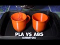 PLA vs ABS - пластик против крутого кипятка