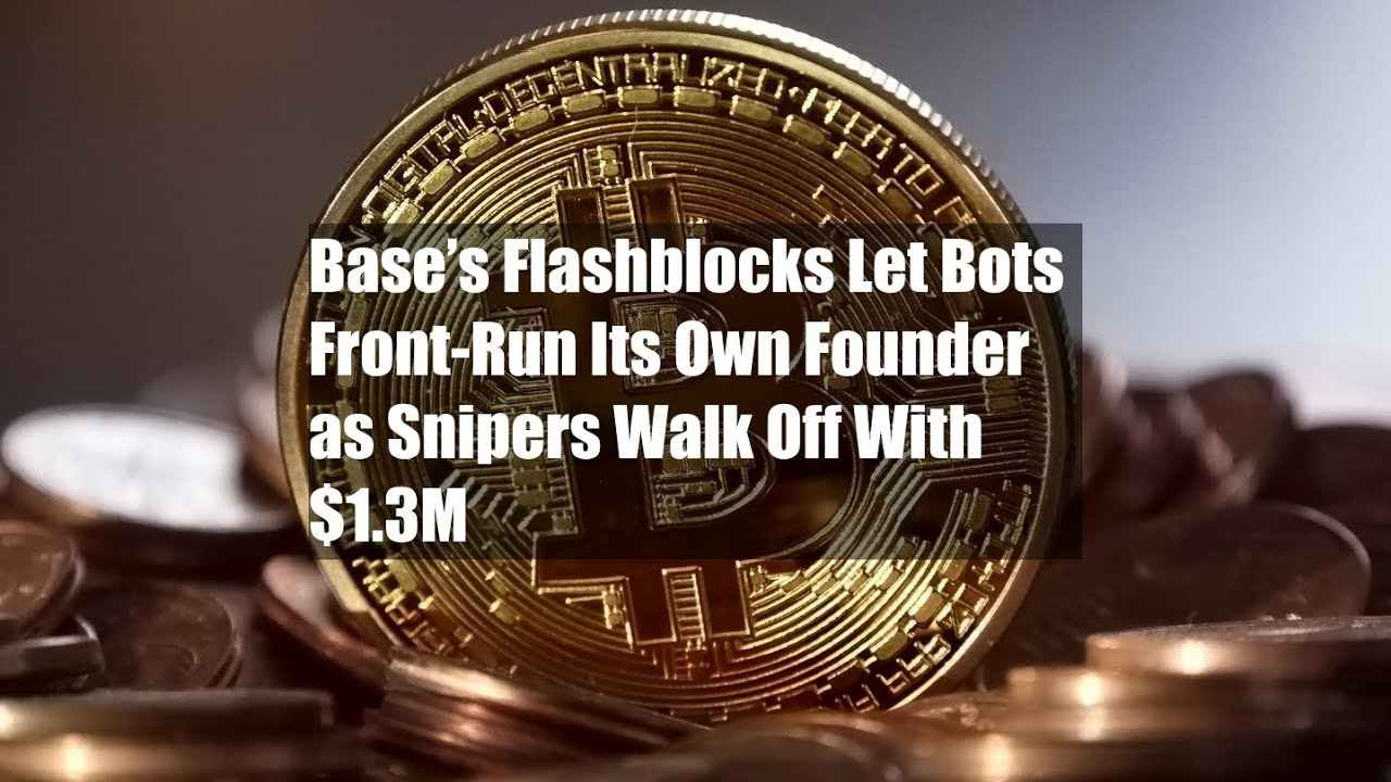 Flashblocks от Base позволили ботам обогнать своего основателя, а снайперы унесли с собой 1,3 млн...