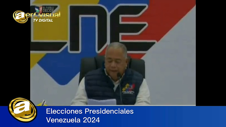 Resultados de las Elecciones Presidenciales Venezuela 2024 - Aerovisual TV