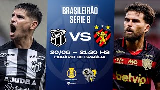 Thumbnail for CEARÁ X SPORT | BRASILEIRÃO SÉRIE B 2024 | AO VIVO E COM IMAGENS | 20.06 21H30