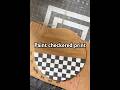 How to paint checkered print 🏁#howto #crafting #diy #paint #signs #homedecor