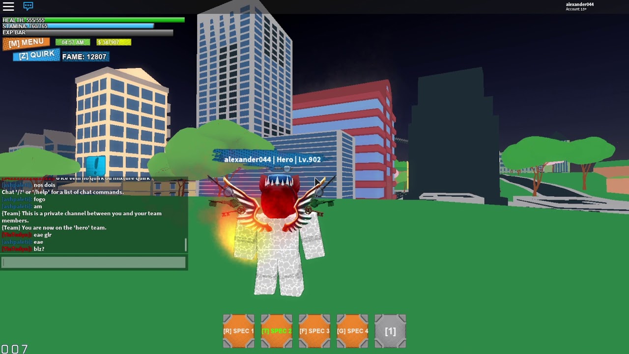 Hellflame Quirk Boku No Roblox