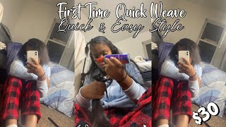 Doing A QuickWeave !!  (First Time) | Fast & Easy Style