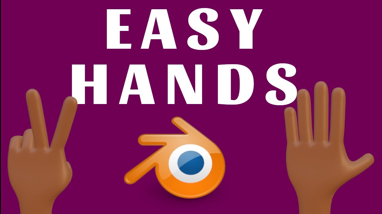 Easy Cartoon Hands - Let's Model Hand in Blender - Blender Beginner  Tutorial - Part 1 