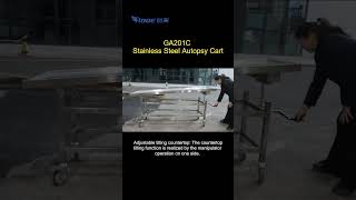 Stainless Steel Unilateral Lifting Dissecting Embalming Washing Table Trolley