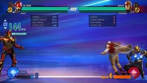 MVC: Infinite- Another Ultron/Dante 4 bar combo