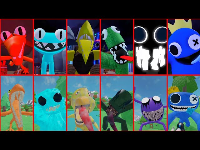 The Rainbow Friends - 2 All Monster Impossible Jumpscare Vs