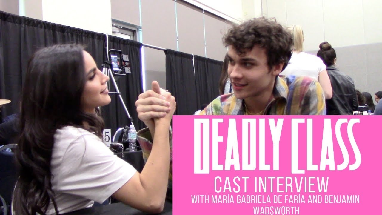 María Gabriela de Faría and Benjamin Wadsworth| DEADLY CLASS | Arm Wrestle at WonderCon  2019