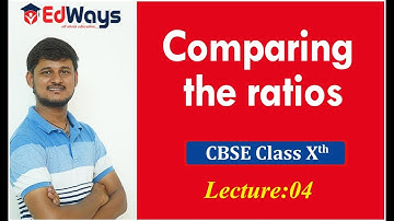 Linear Equations in Two Variables | Comparing the ratios | Mathematics | CBSE | Part- 4 | Edways