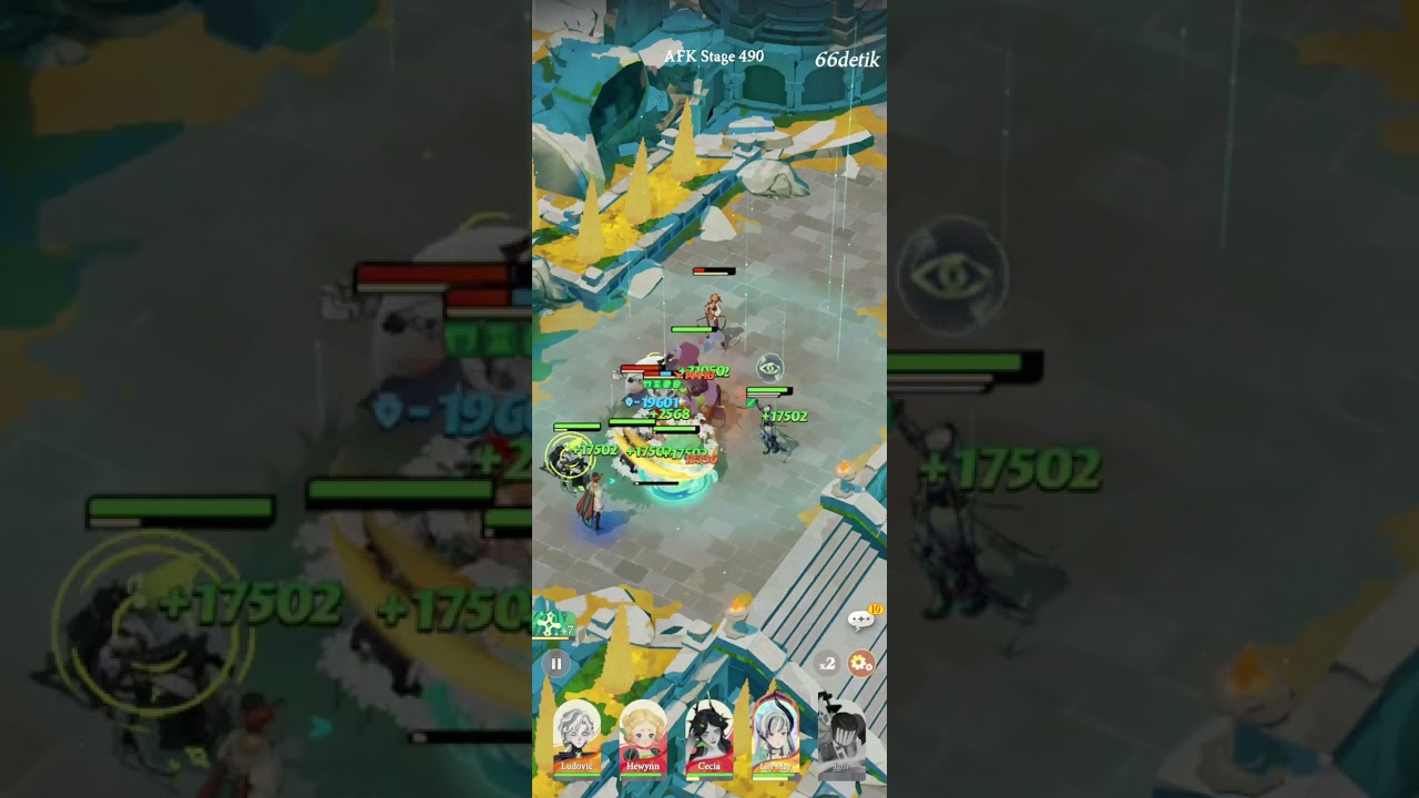 AFK JOURNEY STAGE 490 NO TANK