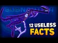 12 USELESS Facts about Subnautica! (Glitches, scrapped creatures & more!)