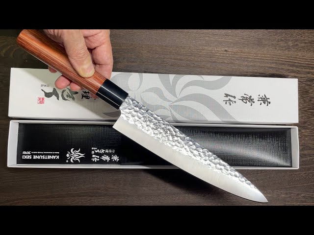 Kanetsune KC-950 DSR-1K6 Stainless Hammered Japanese Chef's Knife