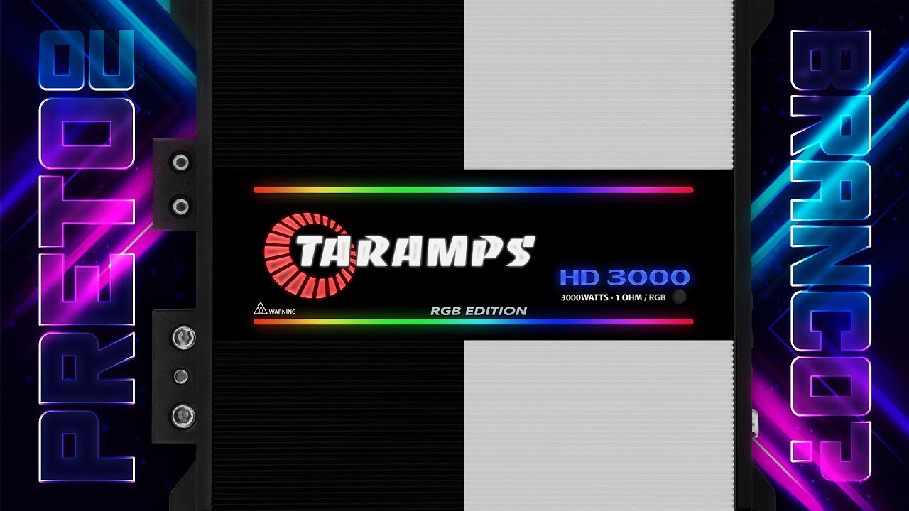Módulo Taramps de 3000 Watts RMS - Modelo HD 3000 Edition RGB