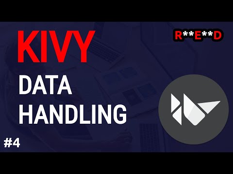 Python Kivy tutorial #4: Data handling, widget referencing | Kivy app project