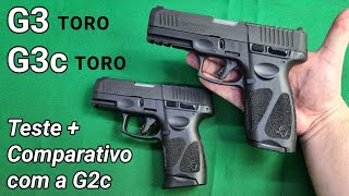 G3 e G3c TORO - Teste e Comparativo com G2c. Valem a pena? Novas 9mm Nacionais para Porte Velado