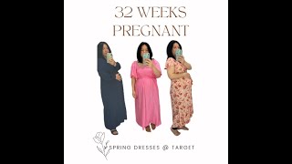 Target Maternity Dresses Try On @ 32 weeks pregnant