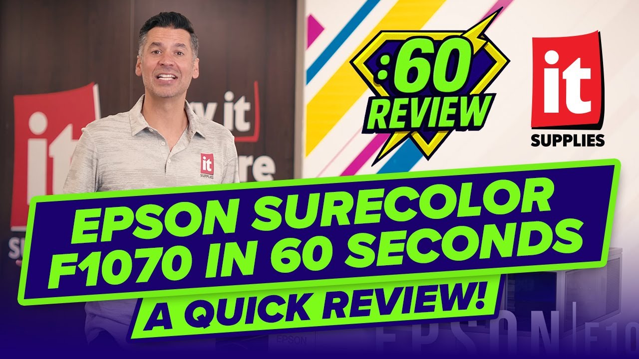 Epson SureColor F1070 in 60 Seconds: Quick Review! - YouTube
