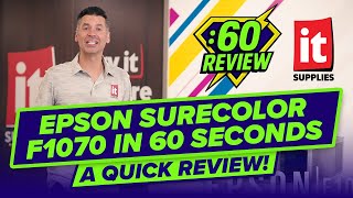 It Supplies - EPSON SureColor F1070 Standard Edition DTG & DTF