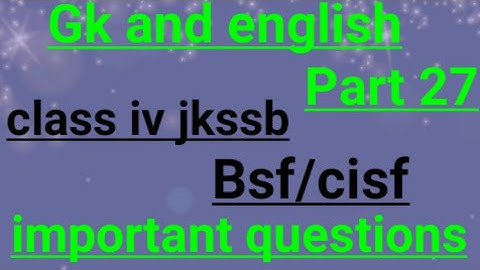 jkssb class 4th previous year solved paper|bsf /cisf solved paper|bsf /cisf previous year paper