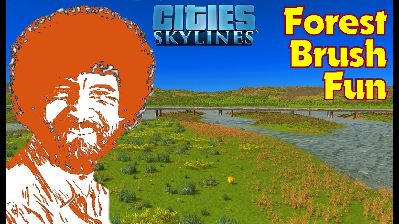 How to Landscape with Forest Brush Map Tutorial for Cities Skylines