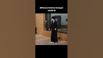 difference between beomgyu and jin is hilarious 😆#jin #beomgyu #run #bts #txt #kimseokjin
