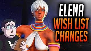 Street Fighter 6 Elena Wish List Changes! I Think She Needs Some Healing