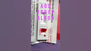 Hiv Test Hiv Test Kaise Hota Hai Hiv Test Kit Rapid Hiv Test Kit Youtube Shorts Viral Video 