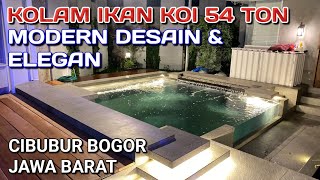 KOLAM IKAN KOI ELEGAN 4.3m X 7m CIBUBUR JAWA BARAT